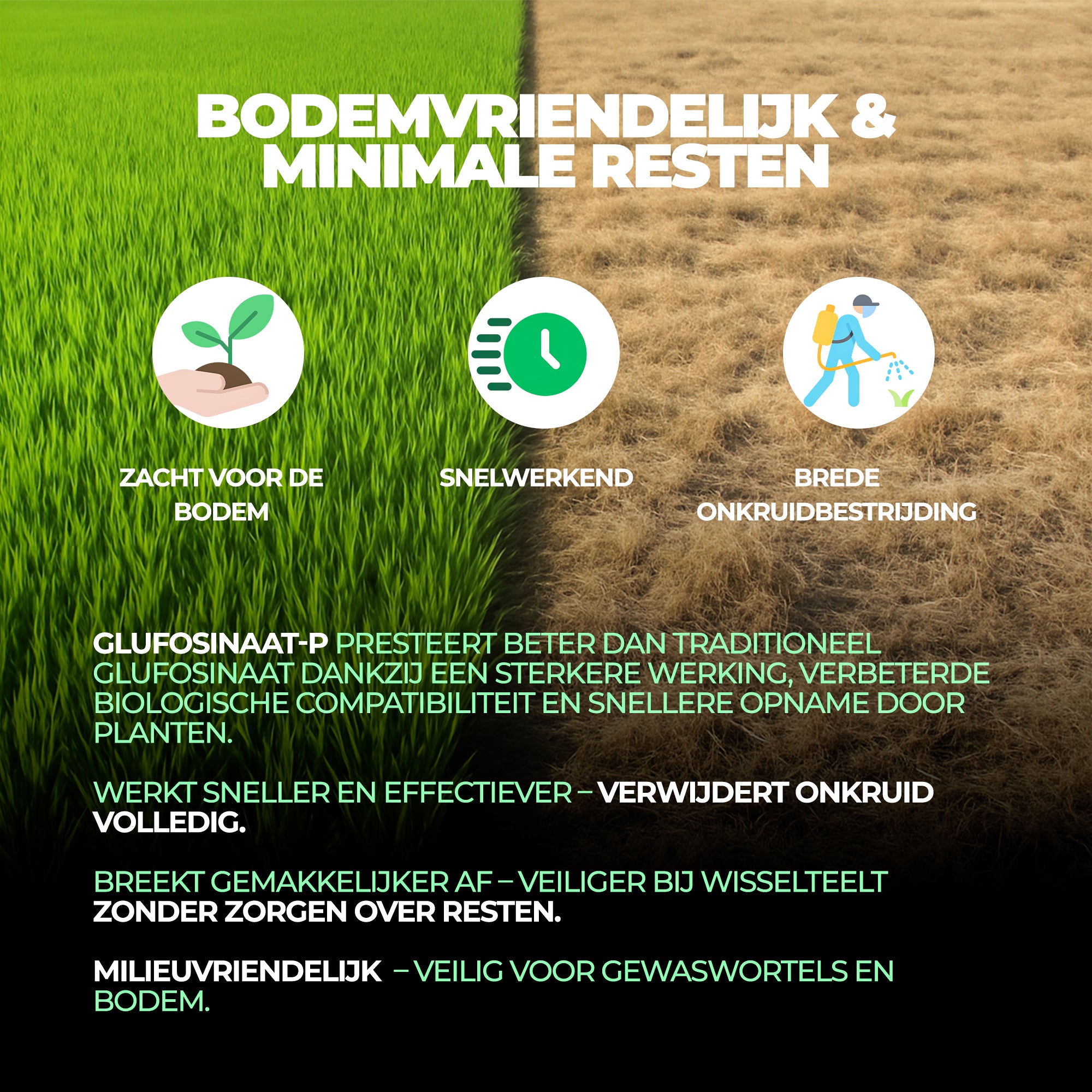 Glyphosaat Herbicide met Hoge Concentratie – Effectieve Onkruidbestrijder